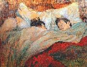 Henri de toulouse-lautrec In Bed, oil painting reproduction